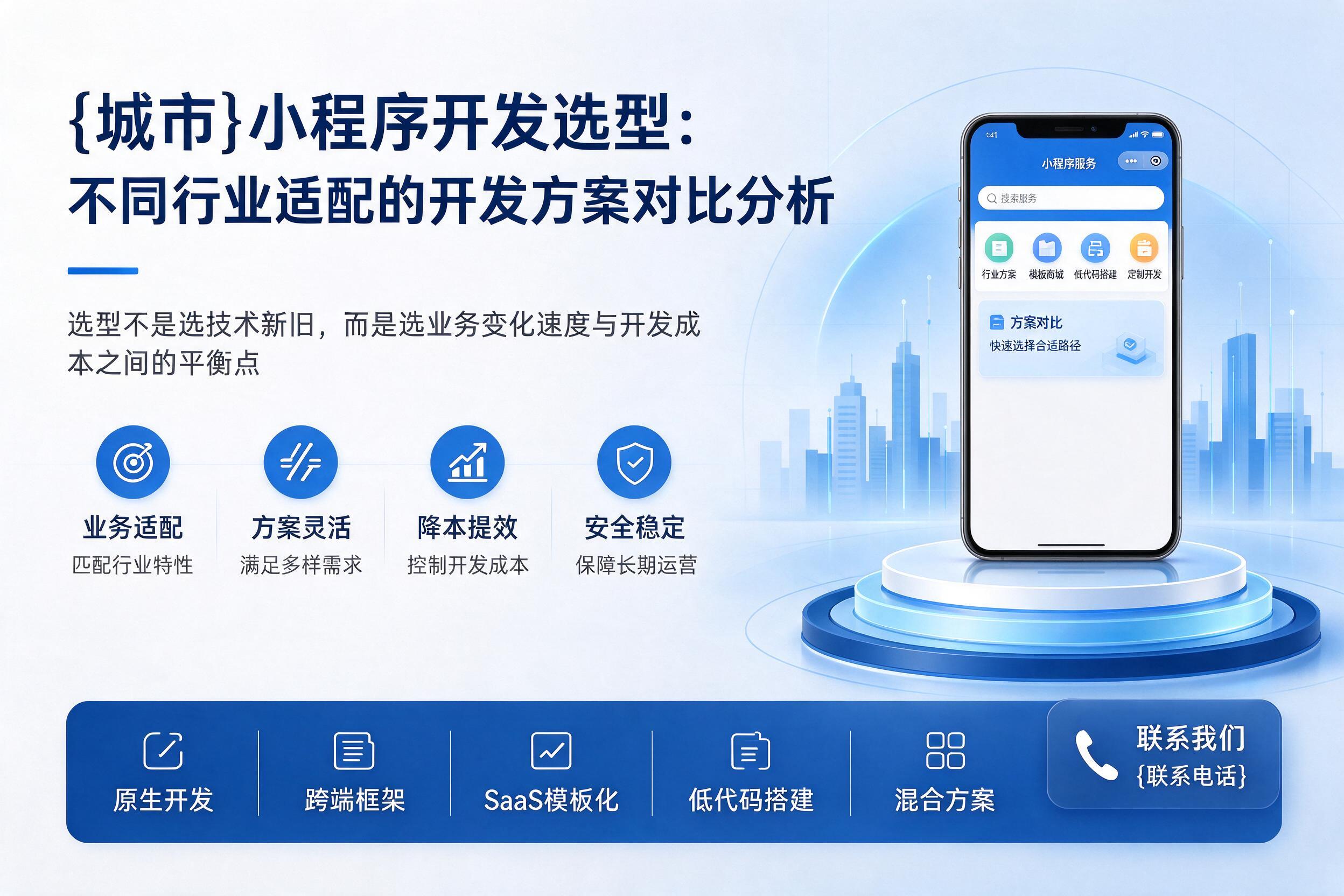 明水小程序开发选型：不同行业适配的开发方案对比分析