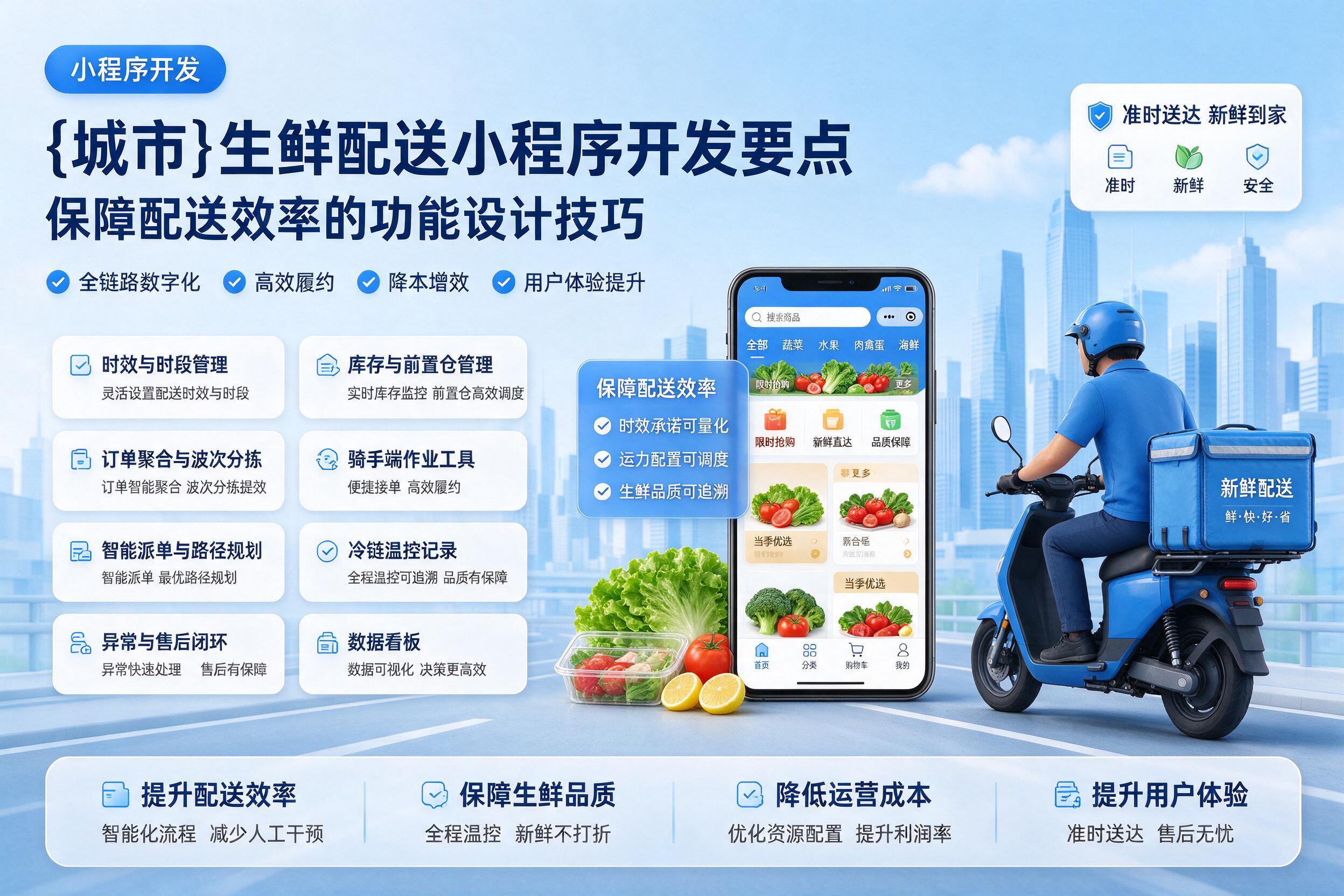明水生鲜配送小程序开发要点：保障配送效率的功能设计技巧